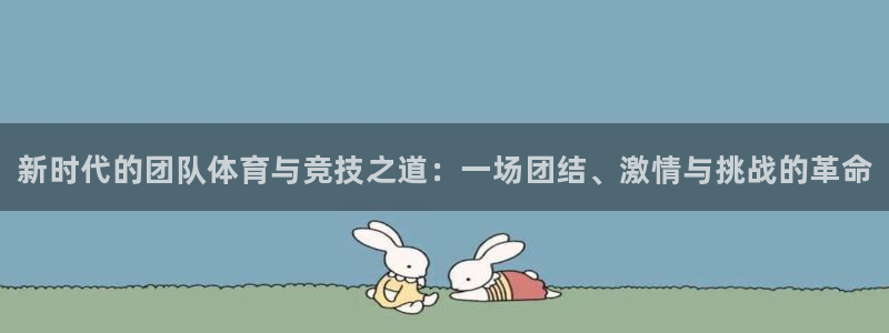 MK体育官方正版app开户:新时代的团队体育与竞技之道:一场
